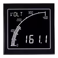 APM-SHUNT-ANO: Panel Meter, 0 to 1 VDC, Shunt, 4 Digits and Graph, 12 to 24 V, Negative LCD, APM Series