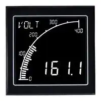 APM-SHUNT-ANO: Panel Meter, 0 to 1 VDC, Shunt, 4 Digits and Graph, 12 to 24 V, Negative LCD, APM Series