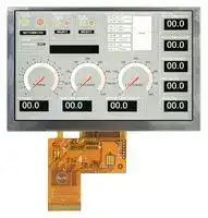 MDT0500D6ISR-RGB: TFT LCD, 5 ", 800 x 480 Pixels, Landscape, RGB, 3.3V