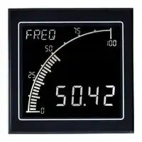 APM-M2-APO: Panel Meter, Voltage, Current, Frequency, 4 Digits and Graph, 100 to 240 V, Positive LCD, APM Series