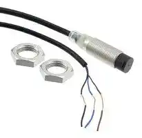 E2B-M12KN05-WP-B1 2M: Inductive Proximity Sensor, Cylindrical, 5 mm, M12, PNP / SPST-NO, PVC Pre-Wired