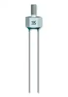 B57045K0104K000: Thermistor, NTC, 100 kohm, B57045K Series, 4600 K, Panel, Wire Leaded
