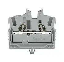 2052-311: DIN Rail Mount Terminal Block, 2 Ways, 22 AWG, 12 AWG, 2.5 mm², Push In, 24 A