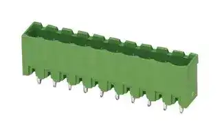 1755587: Terminal Block, Header, 5 mm, 9 Ways, 15 A, 300 V, Through Hole Vertical
