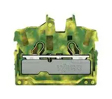 2052-327: DIN Rail Mount Terminal Block, 2 Ways, 22 AWG, 12 AWG, 2.5 mm², Push In
