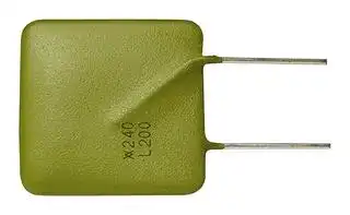 LVR200S.: Resettable Fuse, PPTC, PolySwitch LVR Series, 240 VAC, 2 A, 4 A, 28 s, Rectangular