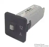 4404.0061: Thermal Circuit Breaker, T9-611, 12 A, 1 Pole, 48 V, 240 V, Panel