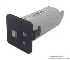 4404.0062: Thermal Circuit Breaker, T9-611, 16 A, 1 Pole, 48 V, 240 V, Panel