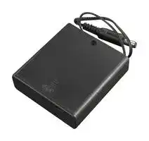 FIT0918: Battery Holder, AA, 4 Cell, Power Switch, DC2.1 Jack, Cover x1, 70 x 64.5 x 19.6 mm