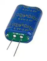 VEC6R0155QGI: Supercapacitor, 1.5 F, 6 V, Radial Leaded, -10%, +30%, 1000 hours @ 65°C