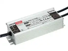 HLG-60H-C700B: LED Driver, LED Lighting, 70 W, 100 V, 700 mA, Constant Current, 90 VAC