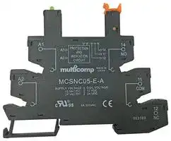 MCSNC05-E-A: Relay Socket, DIN Rail, Screw, 5 Pins, 8 A, 300 V, SNC