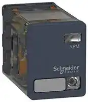 RPM23B7: Power Relay, DPDT, 24 VAC, 15 A, Harmony RPM Series, Socket