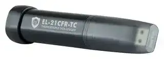 EL-21CFR-TC: Data Logger, -200 to +1350°C Probe Measurement Range, Thermocouple, 1 Channel, 32510 Samples, USB