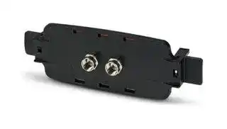 2230006: FRONT PLATE, PC, 196 X 34 X 62MM, BLACK