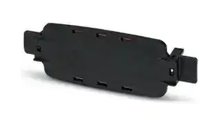 2230004: FRONT PLATE, PC, 196 X 34 X 62MM, BLACK