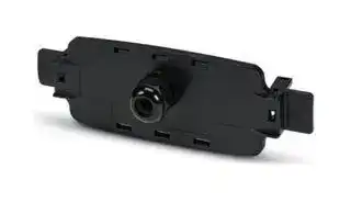 2230007: FRONT PLATE, PC, 196 X 34 X 62MM, BLACK