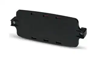 2230008: FRONT PLATE, PC, 163 X 30 X 62MM, BLACK