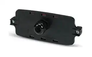 2230011: FRONT PLATE, PC, 163 X 30 X 62MM, BLACK