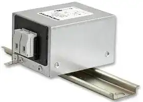 5500.2262: Power Line Filter, Chassis, Industrial, 250 VAC, 20 A, Single Phase, 2 Stage, DIN Rail Mount