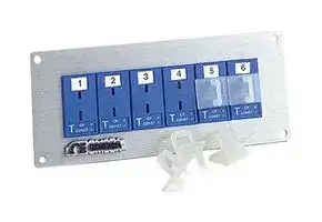 MJP2-24-TI — Thermocouple Connector, Miniature, Brown, Panel Plug, 24x Socket, 2 Rows, Type T, 207 mm, IEC, MJP