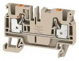 2051180000: DIN Rail Mount Terminal Block, 2 Ways, 26 AWG, 12 AWG, 4 mm², Push In, 32 A