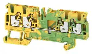 1521540000: DIN Rail Mount Terminal Block, 4 Ways, 28 AWG, 12 AWG, 2.5 mm², Push In, 300 A