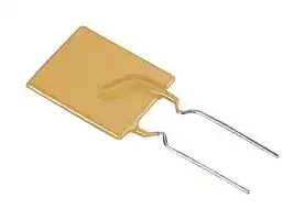 RUEF250-2: Resettable Fuse, PPTC, PolySwitch RUEF, 30 VDC, 2.5 A, 5 A, 10.3 s, Rectangular