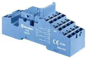 94P4SMA: Relay Socket, DIN Rail, Panel, Quick Connect, 14 Pins, 10 A, 250 V, 94 Series
