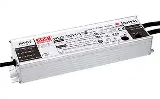 HLG-80H-48B: LED Driver, LED Lighting, 81.6 W, 48 VDC, 1.7 A, Constant Current, Constant Voltage, 90 VAC