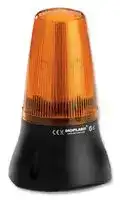 LEDD125-02-01: Visual Signal Indicator, LED, Amber, Flashing, Steady, 24VDC, IP65, 162mm Height