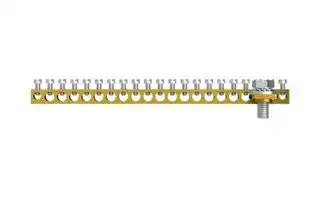 1SKP011914R0004: Earth Terminal Bar Kit, 4 Way, 100 A, Brass, Miniature Circuit Breaker Boards