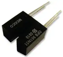 OPB961N51/: Transmissive Photo Interrupter, Open Collector, Through Hole, 3.18 mm, 1.27 mm, 40 mA, 2 V