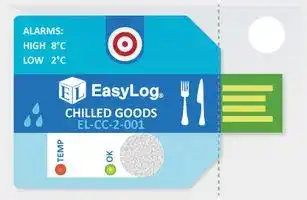 EL-CC-2-001 PK10: Data Logger, 8°C High Alarm Level, Temperature & Humidity, 1 Channel, 32637 Samples, USB