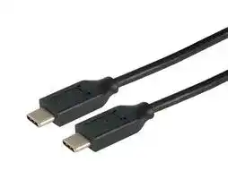 CAU2CC-05M: USB Cable, Type C Plug to Type C Plug, 500 mm, 19.7 ft, USB 2.0, Black