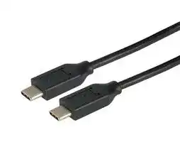 CAU2CC-3M: USB Cable, Type C Plug to Type C Plug, 3 m, 9.8 ft, USB 2.0, Black