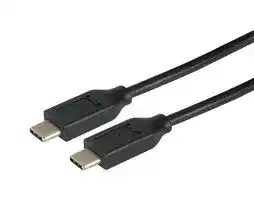 CAU2CC-5M: USB Cable, Type C Plug to Type C Plug, 5 m, 16.4 ft, USB 2.0, Black