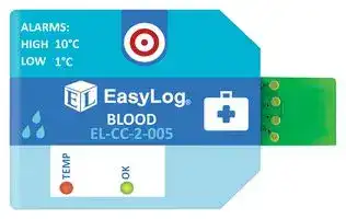 EL-CC-2-005 PK10: Data Logger, 10°C High Alarm Level, Temperature & Humidity, 1 Channel, 32637 Samples, USB