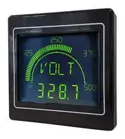 APM-MAX-M21-NU-4B: Panel Meter, Current/Frequency/Power/Voltage/PF, 4 Digits and Graph, 240 V, Negative LCD, TCP/IP/RTU