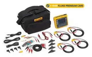 FLUKE-1738/FPC EU: Data Logger, w/ 1Yr Premium Care, Three-Phase Power Quality, 12 Channel