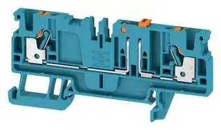 1989810000: DIN Rail Mount Terminal Block, 2 Ways, 28 AWG, 12 AWG, 2.5 mm², Push In, 20 A