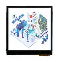 MDT0340AC-USBC: TFT LCD, 3.4 ", 480 x 480 Pixels, Square, RGB, 5V