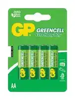 GPPCC15KC179: Battery, 1.5 V, AA, Zinc Chloride, Raised Positive and Flat Negative, 4