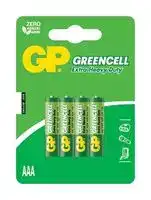 GPPCC24UC013: Battery, 1.5 V, AAA, Zinc Chloride, Raised Positive and Flat Negative, 4