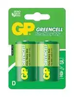 GPPCC13KC001: Battery, 1.5 V, D, Zinc Chloride, Raised Positive and Flat Negative, 2