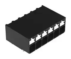 2086-1206: Wire-To-Board Terminal Block, 3.5 mm, 6 Ways, 24 AWG, 16 AWG, 1.5 mm², Push In
