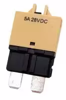 MP015923: Thermal Circuit Breaker, T3, MP 102 Series, 5 A, 1 Pole, 28 V, Auto Fuse Holder