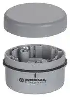 64090000: Terminal Element, Signal Indicator, Base/Wall Mount, PA-GF, Polycarbonate, Grey, IP65, 70 x 36 mm