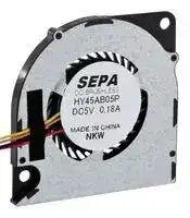 HY45AB05PSE26AP00: Fan Blower, Radial, 5 V, DC, 45 mm, 1.9 mm