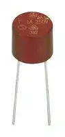 38312000000: Fuse, PCB Leaded, 2 A, 300 V, TR5 383 Series, Time Delay, Radial Leaded